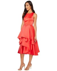 Adrianna Papell Fabric Combo Fit Flare Dress Dress