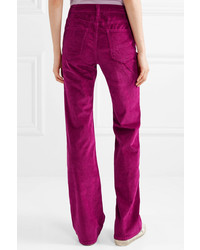 Current/Elliott The Jarvis Stretch Cotton Blend Corduroy Flared Pants