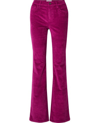 Current/Elliott The Jarvis Stretch Cotton Blend Corduroy Flared Pants