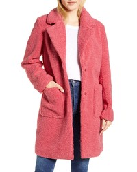 Hot Pink Fleece Coat
