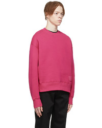 AMI Alexandre Mattiussi Pink Organic Cotton Sweatshirt