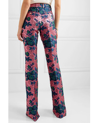 Gucci Floral Brocade Flared Pants