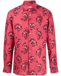 Kiton Floral Print Long Sleeved Shirt