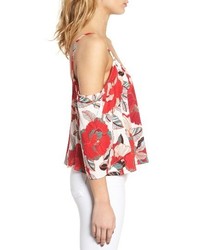 Cupcakes And Cashmere Fay Floral Off The Shoulder Top