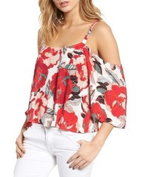 Cupcakes And Cashmere Fay Floral Off The Shoulder Top