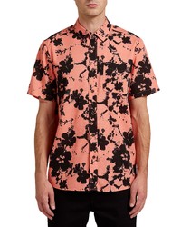 Volcom Burres Floral Short Sleeve Button Up Shirt