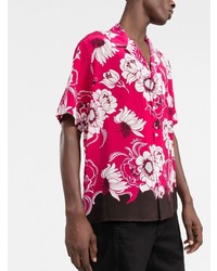 Valentino Floral Print Short Sleeved Shirt