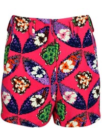 Boohoo Lois Floral Print Woven Shorts