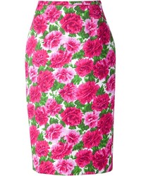 Hot Pink Floral Skirt