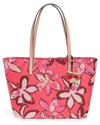 Hot Pink Floral Tote Bag