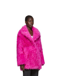 Off-White Pink Fur Kalgan Coat