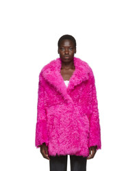 Off-White Pink Fur Kalgan Coat