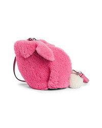 Loewe Mini Bunny Fuzzy Genuine Shearling Crossbody Bag