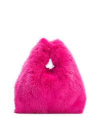 Hot Pink Fur Tote Bag
