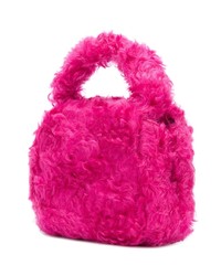 Moschino Branded Shearling Tote