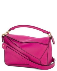 Loewe Small Puzzle Calfskin Leather Bag Pink
