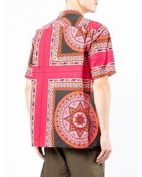 Sacai Geometric Print Cotton Shirt