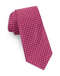 Hot Pink Geometric Tie