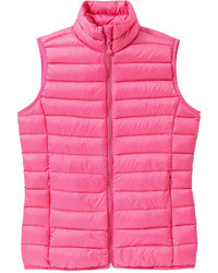 Joe Fresh Pack Away Puffer Vest Pink