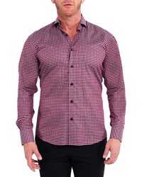 Hot Pink Gingham Long Sleeve Shirt