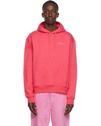 Jacquemus Pink Le Sweatshirt Brod Hoodie