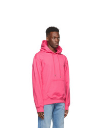 Wooyoungmi Pink Logo Patch Hoodie