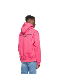 Wooyoungmi Pink Logo Patch Hoodie