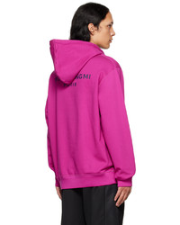 Wooyoungmi Purple Embroidered Hoodie