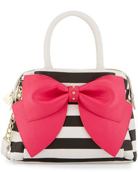 Hot Pink Horizontal Striped Bag