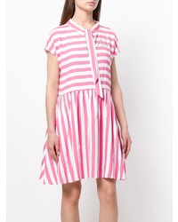 Love Moschino Striped Sleeveless Shirt Dress