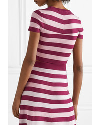 Gabriela Hearst Cropped Striped Wool And Cashmere Blend Top