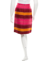 Anna Sui Striped Knee Length Skirt