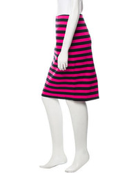 Prada Striped Pencil Skirt