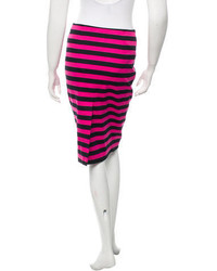 Prada Striped Pencil Skirt