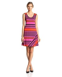 MSK Sleeveless Striped Dress