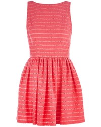 Thakoon Addition Lace Stripe Flared Dress