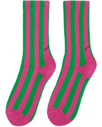 SOCKSSS Two Pack Pink Green Socks