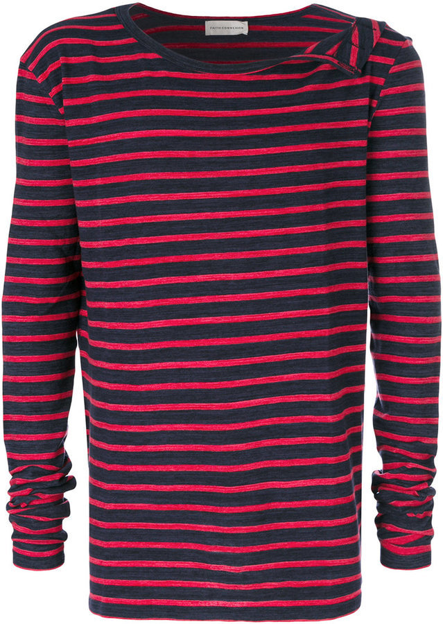 Faith Connexion Sailors Stripe T Shirt, $214 | farfetch.com 