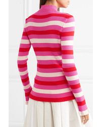 Maggie Marilyn You Make Me Happy Striped Merino Wool Sweater