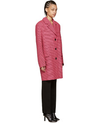 Yang Li Pink Houndstooth Reconstructed Coat