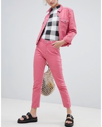 Monki Kimomo Jeans In Pink Co Ord