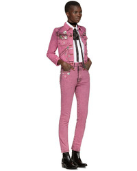 Marc Jacobs Pink Flood Stovepipe Jeans
