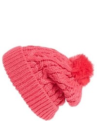 Hot Pink Knit Beanie