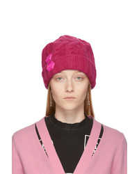 Off-White Pink Knit Pop Color Beanie