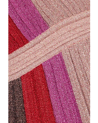 Missoni Metallic Stretch Knit Gown Pink
