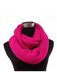 Hot Pink Knit Scarf