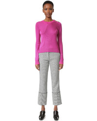 Derek Lam Cable Sweater With Button Detail