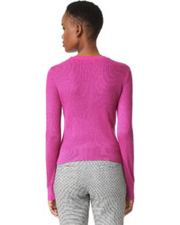 Derek Lam Cable Sweater With Button Detail