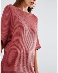 Sisley Ribbed Shortsleeve Knitted Sweater