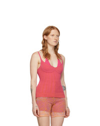 Jacquemus Pink And Orange La Maille Valensole Tank Top